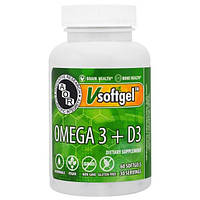 Advanced Orthomolecular Research AOR, Omega 3 + D3, 60 Softgels