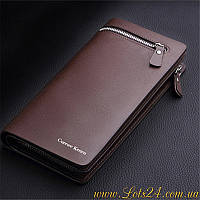Шкіряний чоловічий клатч Curewe Kerien портмоне гаманець гаманець коричневий