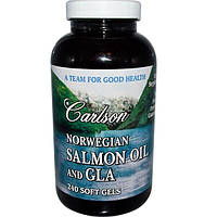 Carlson Labs, Salmon Oil and GLA, 240 Softgels