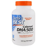 Doctors Best, Calamari DHA 500 with Calamarine, 500 mg, 180 Softgels