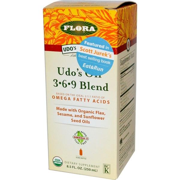 Flora, Organic, Udos Choice, масло удо, 3.6.9 суміш 8.5 рідких унції (250 мл)