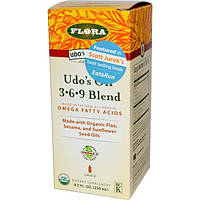Flora, Organic, Udos Choice, масло удо, 3.6.9 смесь 8.5 жидких унции (250 мл)