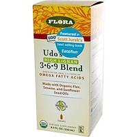 Flora, Udos Choice, Масло Udos, суміш Омега 369, з високим вмістом лигнана, 8,5 рідких унцій (250 мл)