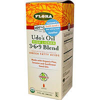 Flora, Udos Choice, Масло Удо, 3 6 9 состав, с высоким содержанием лигнана, 17 жидких унций (500 мл)