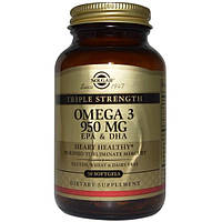 Solgar, Омега-3 ЭПК и ДГК, 950 мг, 50 желатиновых капсул