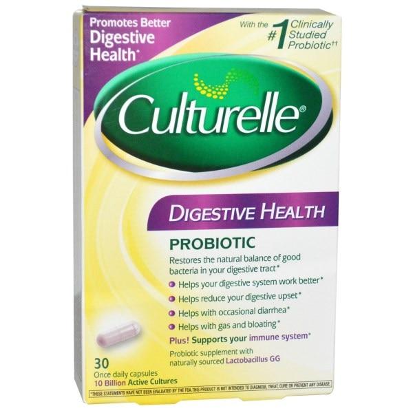 Culturelle, Пробиотики для здоровой пищеварительной системы, 30 капсул для ежедневного приема - фото 1 - id-p521859374
