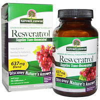 Natures Answer, Resveratrol, 637 мг, 60 капсул вегетаріанських