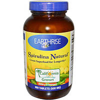 Earthrise, Спіруліна натуральна, 500 мг, 360 таблеток