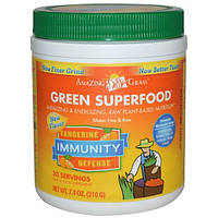 Amazing Grass, Green Superfood, Иммунитет, мандарин, 7,4 унции (210 г)