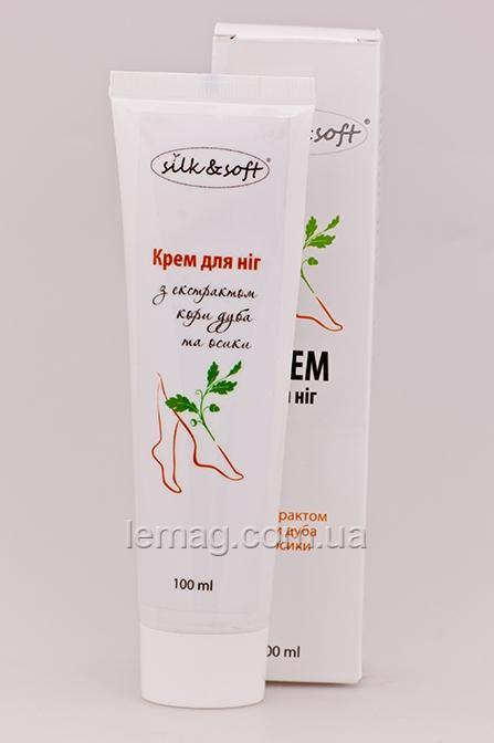 Silk&Soft Крем для ніг з екстрактом кори дуба й осики, 250 мл
