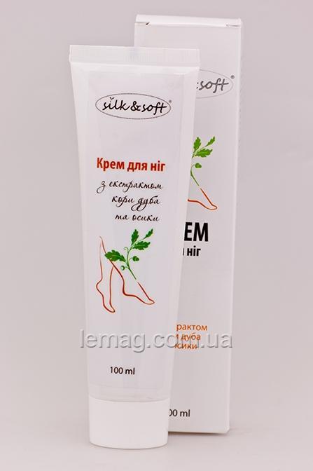 Silk&Soft Крем для ніг з екстрактом кори дуба й осики, 100 мл