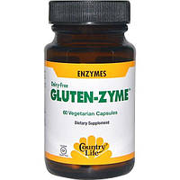 Country Life, Gluten-Zyme, 60 вегетарианских капсул