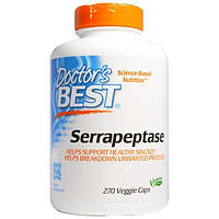 Doctors Best, Серрапептаза, 270 капсул у рослинній оболонці