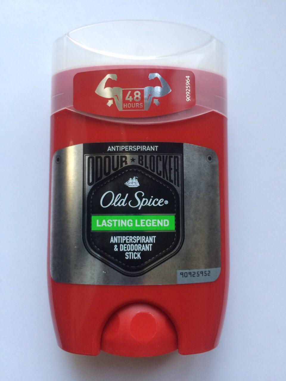 Твердий чоловічий дезодорант антиперспірант Old Spice Lasting Legend 50 мл. (Олдспайс Ласт стик) 