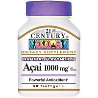 21st Century, Асаи, 1000 мг, 60 желатиновых капсул