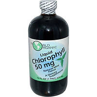 World Organic, Жидкий хлорофилл, натуральная мята, 50 мг, 474 мл.