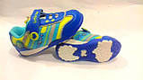 Дитячі кросівки B&G синії 22 LED світні, фото 3