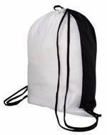 Рюкзак палаточная ткань белый/черный для сублимации