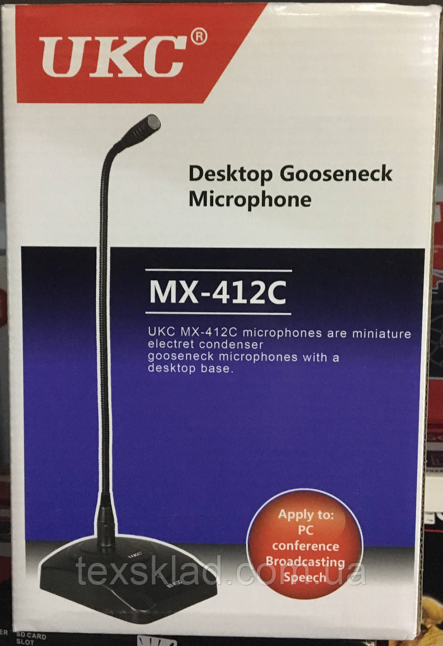 Микрофон настольный для конференций MX-412C конденсаторный - фото 1 - id-p522008097