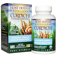 Fungi Perfecti, Host Defense, Cordychi, 120 рослинних капсул