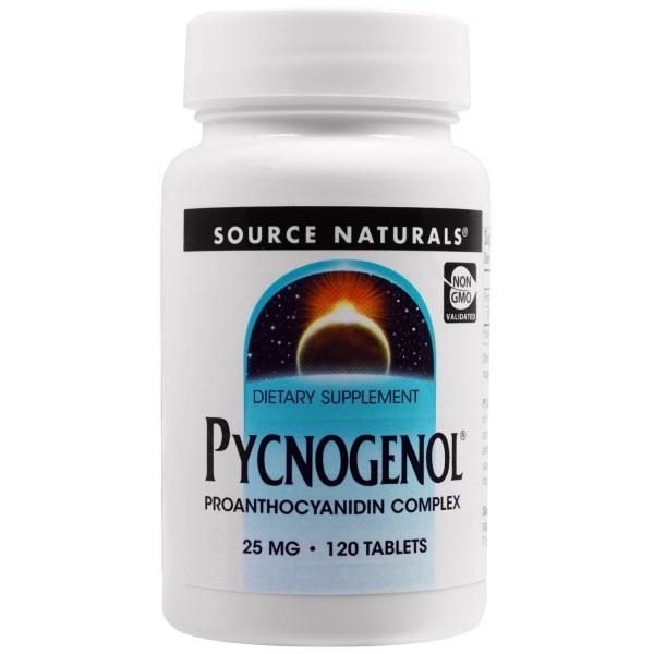 Source Naturals, Пікногенол, 25 мг, 120 таблеток