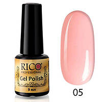 Гель-лак Rico Professional No 5, Холодний рожевий, емаль, 9 мл