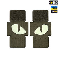 M-Tac нашивка Tiger Eyes Laser Cut (пара) Ranger Green