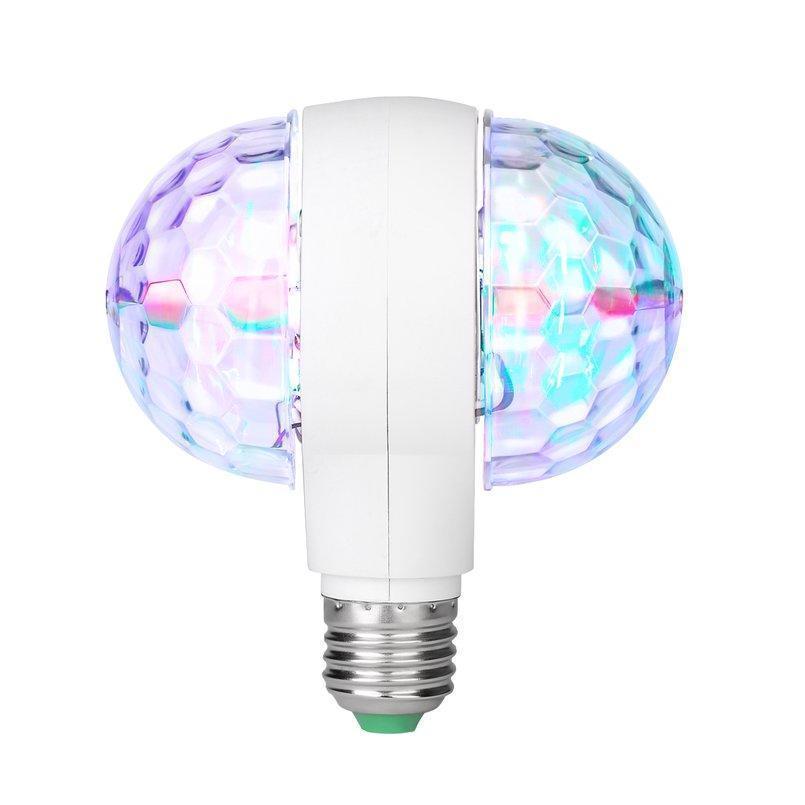 Диско - лампа з патроном, що обертається Led lamp RGB Диско куля, фото 1