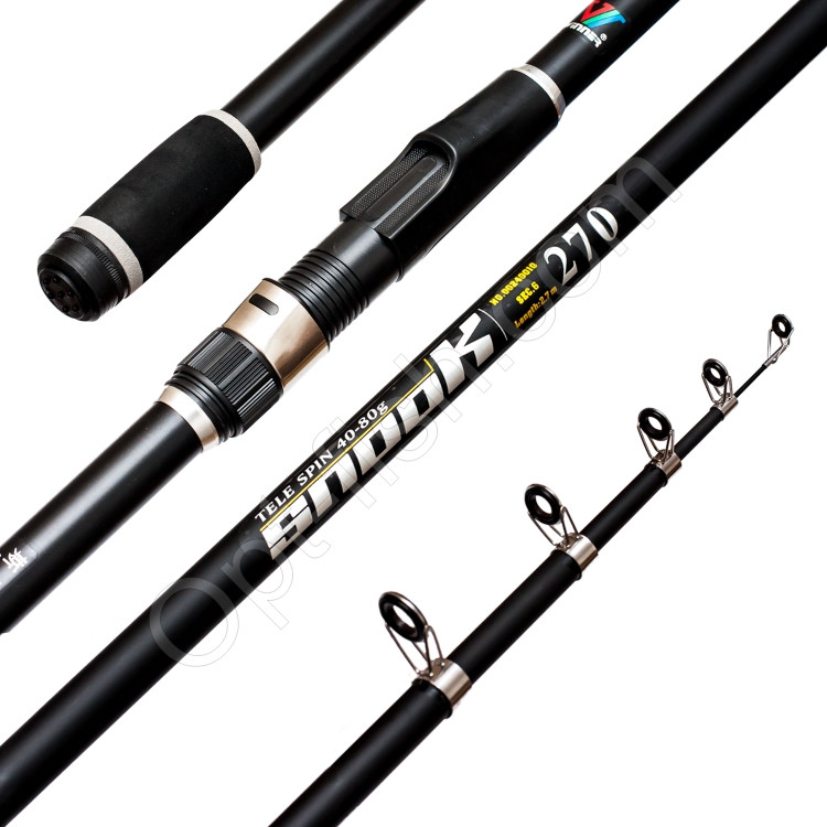 Вудилище спінінга телескоп Snook Tele spin №00240010 40-80g 2.7м *, фото 1