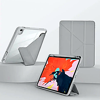 Чехол противоударный WiWU Defender силиконовый для Apple iPad Pro 11 дюймов 2024 серый с усиленными углами MK-19537