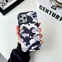 Чохол протиударний Military Leather Case з MagSafe для iPhone 11 Pro сірий із захистом камери та посиленими бортами MK-21842