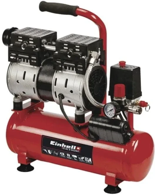 Компрессор Einhell TE-AC 6 Silent 4020600 безмасляный 6 л 550 Вт, фото 1