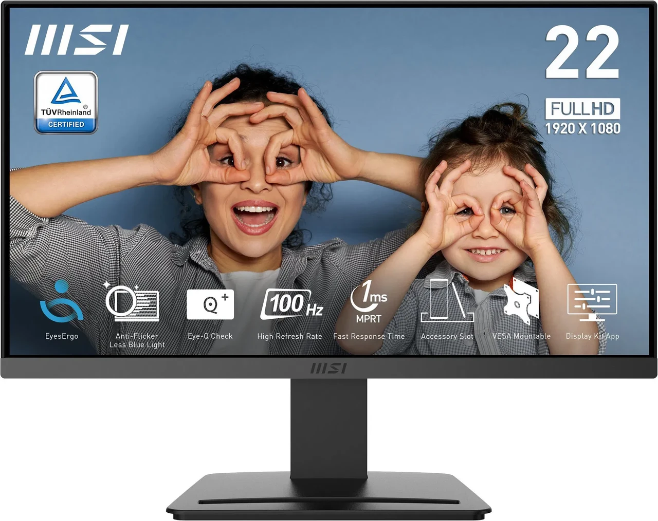 Монитор MSI PRO MP223 E2 22" Full HD VA (PRO MP223 E2), фото 1