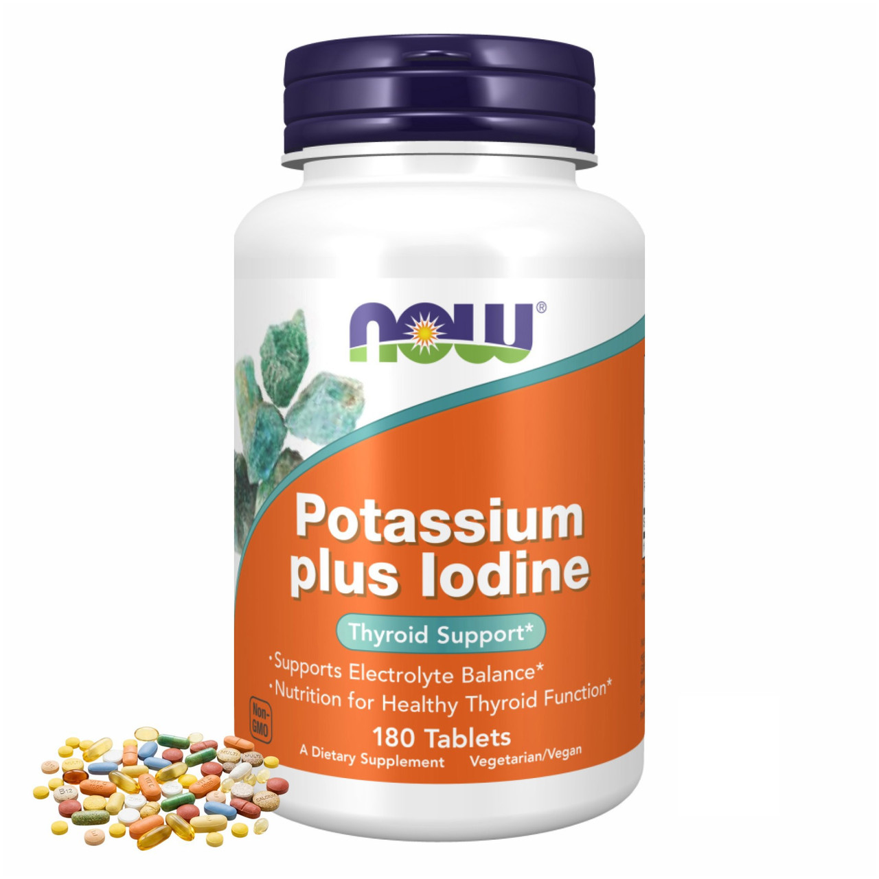 Potassium plus Iodine - 180 tabs, фото 1