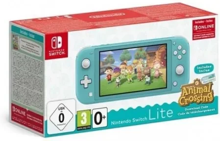 Nintendo Switch Lite Turquoise 32GB + Animal Crossing: New Horizons, фото 1