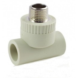 Трійник поліпропіленовий із зовнішньою різзю 25х1/2"