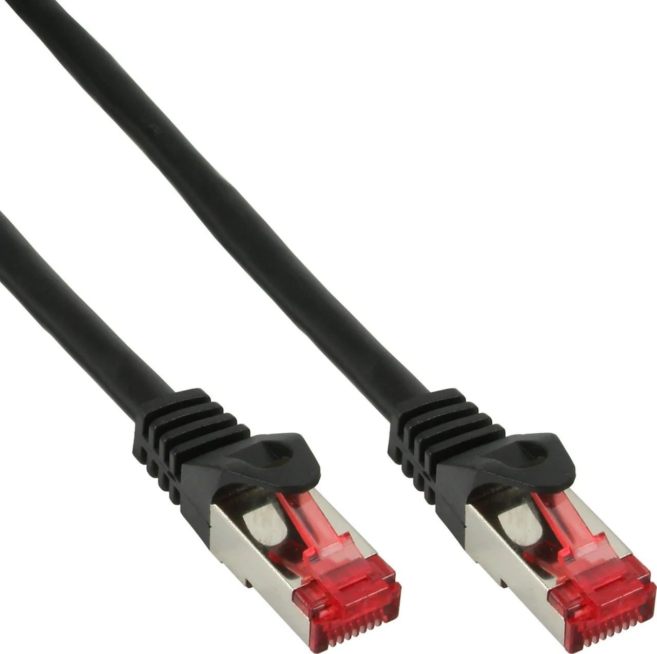 Patch Cable InLine Cat.6 S/FTP PiMF 250MHz 0.5m черный (B76450S), фото 1