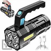 Фонарик Multi Function Portable Lamp водонепроницаемый светодиодный для активного отдыха и кемпинга с USB зарядкой, фото 1