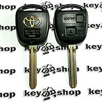 Автоключ для Toyota (Тойота) 2 - кнопки, лезвие TOY 43, 304/315/433 Mhz на выбор