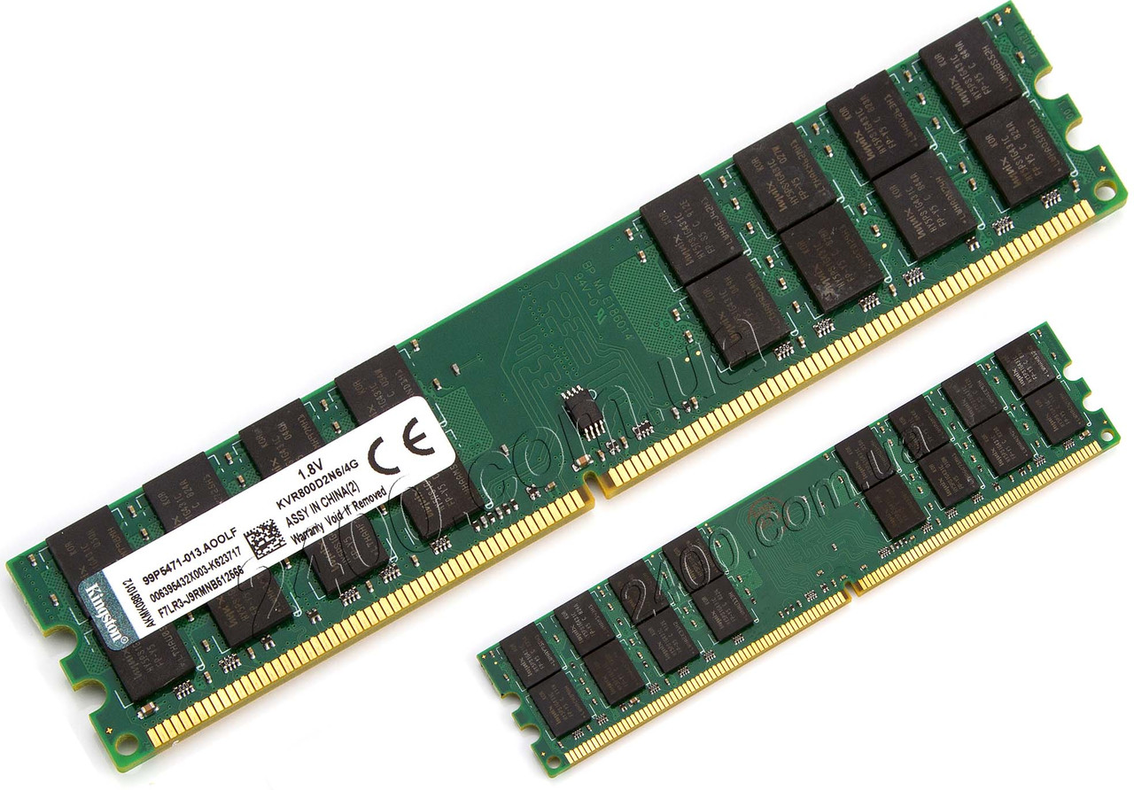DDR2 4GB AMD 800MHz оперативна пам'ять (KVR800D2N6/4G) socket AM2/AM2+ — ДДР2 4Гб ОЗУ для АМД, фото 1