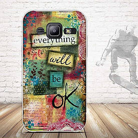 Силіконовий чохол для Samsung Galaxy J2 J200 з малюнком everything will be ok