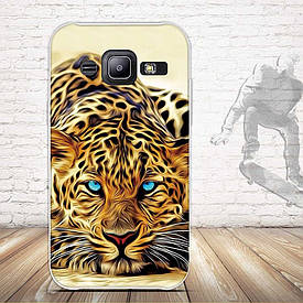 Силіконовий чохол для Samsung Galaxy J2 J200 з малюнком леопард
