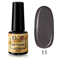 Гель-лак Rico Professional No 11, Сірий, емаль, 9 мл