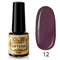 Гель-лак Rico Professional No 12, Сливовий, емаль, 9 мл