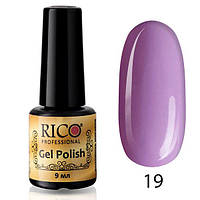 Гель-лак Rico Professional No 19, Бузковий з мікроблеском, 9 мл