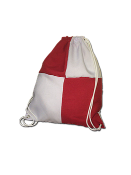 Рюкзак габардин клітка для сублімації колір Червоний