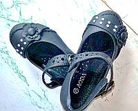 Дитячі Туфлі-балетки дівчинка чорні 25-15.5 см