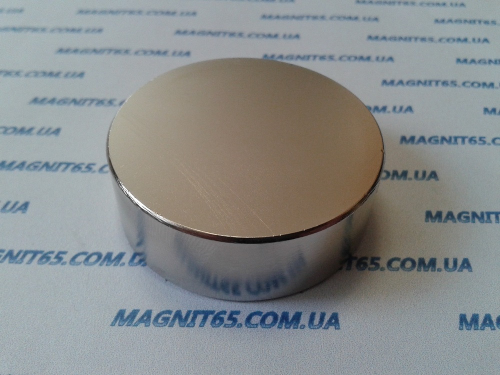 Неодимовый магнит диск D45*H15 сила сцепления 40 кг - фото 3 - id-p293166