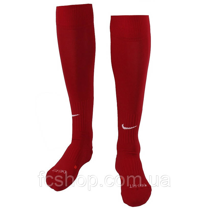 Гетри футбольні (червоні) Nike Classic Dri-Fit Football SX4120-601, Червоний, Розмір (EU) — 42-46, фото 1