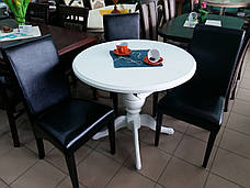 Стіл обідній круглий Анжеліка Fusion Furniture, колір білий, фото 2
